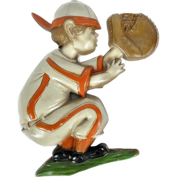 Vintage 1970 Sexton Set Of 3 Baseball Little League Sport Metal Kids Wall Decor - Picture 4 of 7